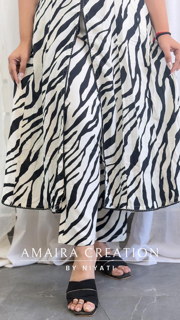 Zebra Print Two Piece Set