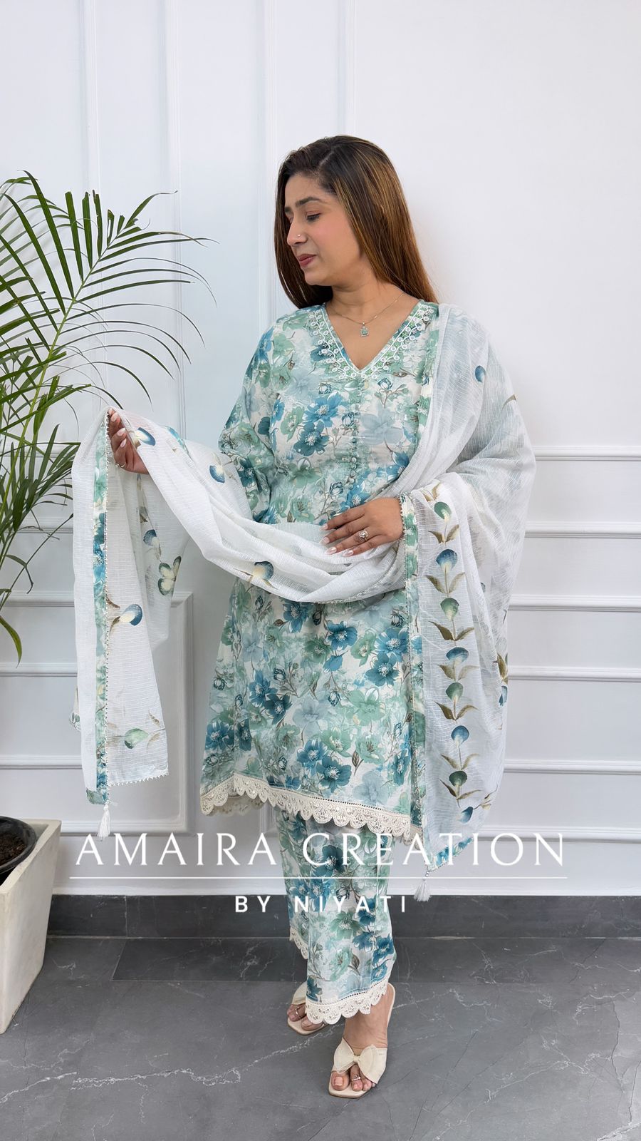 Floral Print C Cut Set