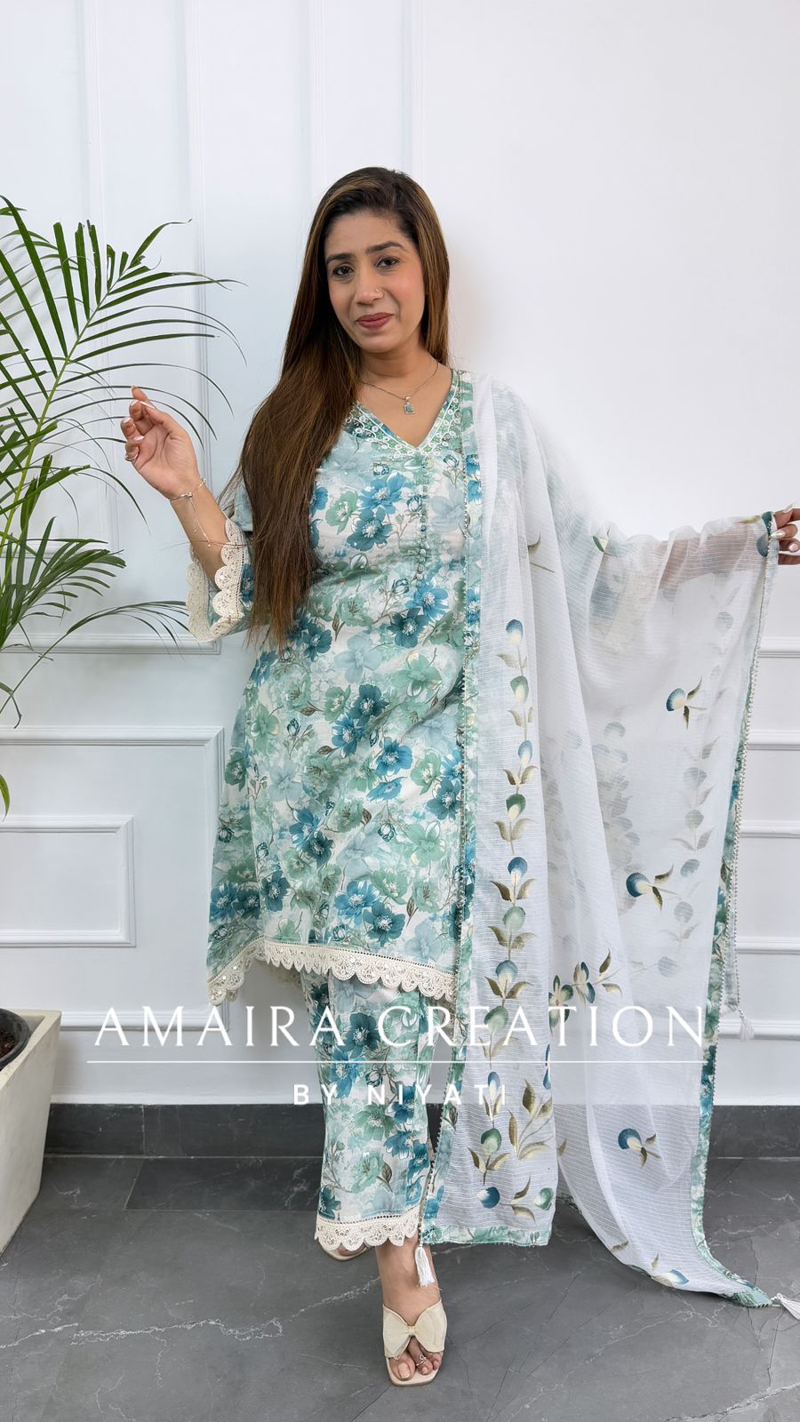 Floral Print C Cut Set