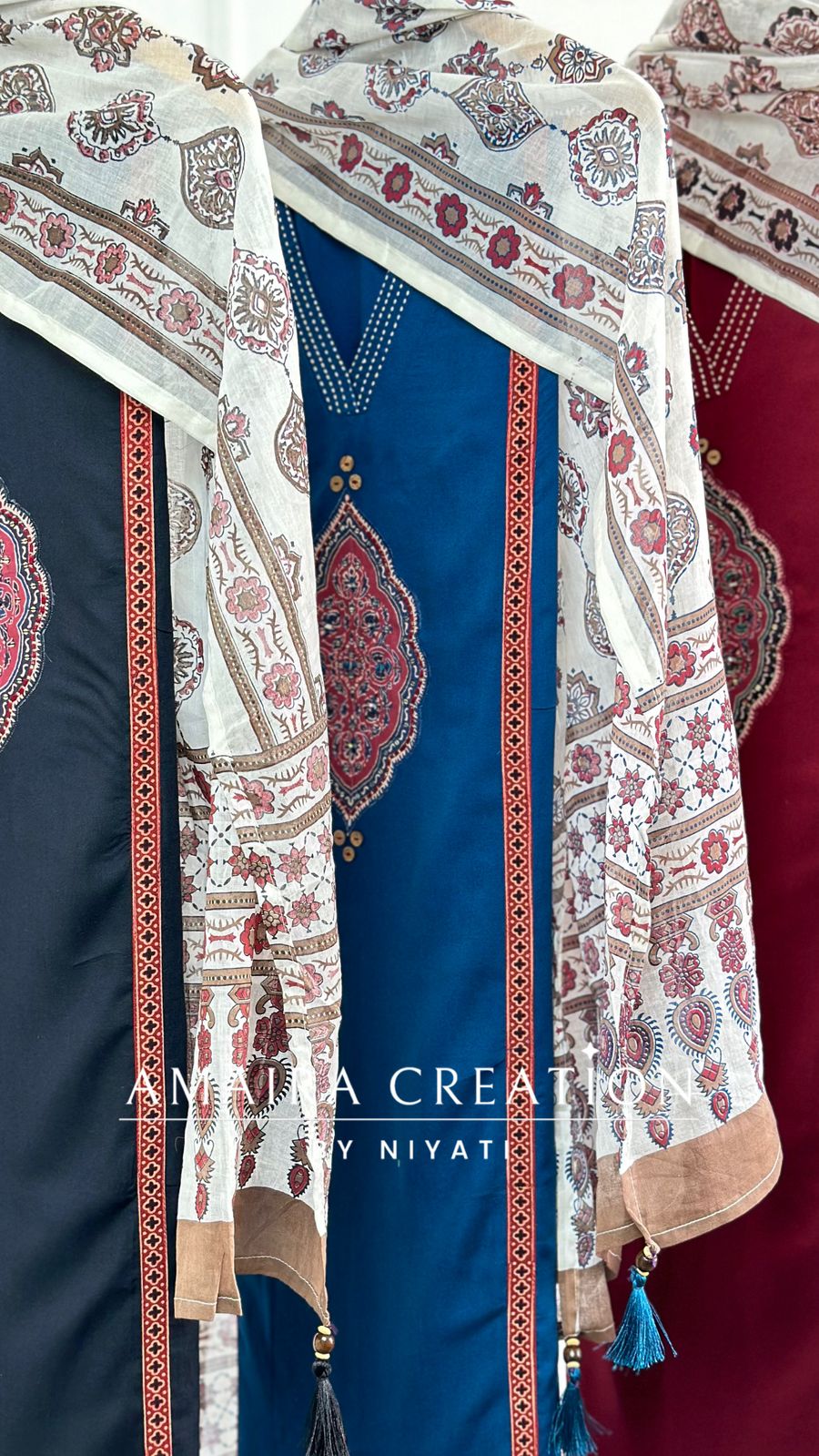 Reyon Cotton Fabric Unstitch Suit