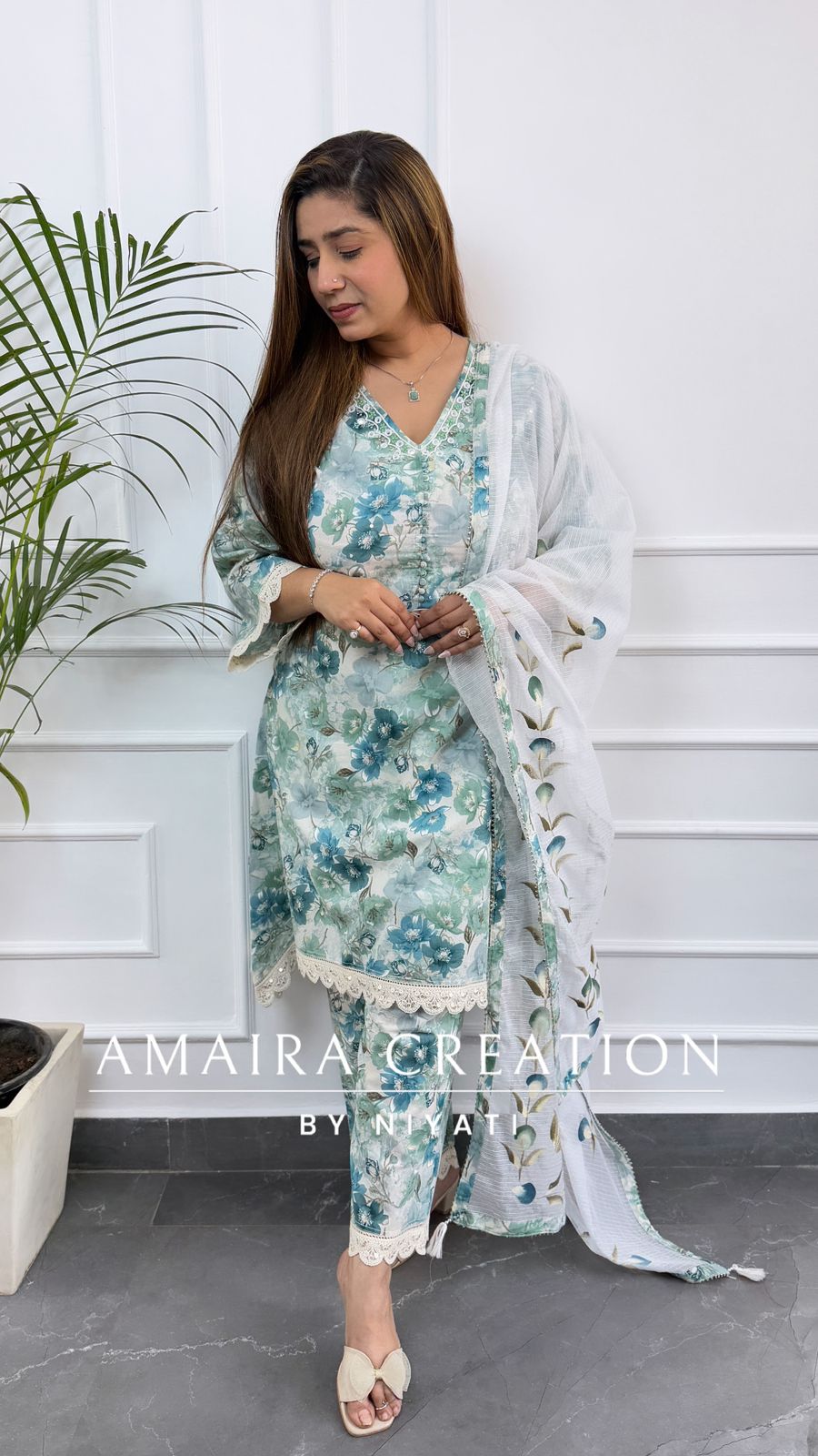Floral Print C Cut Set