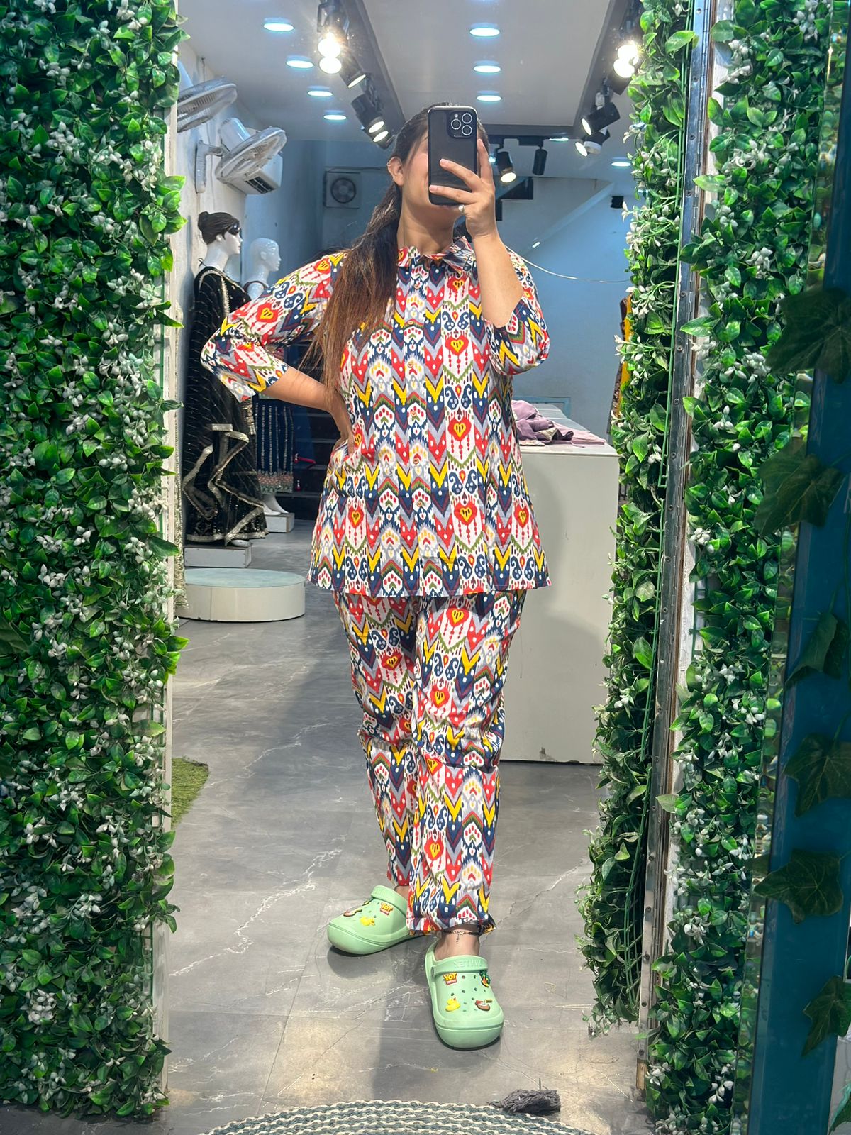 Printed Cotton Cord Set