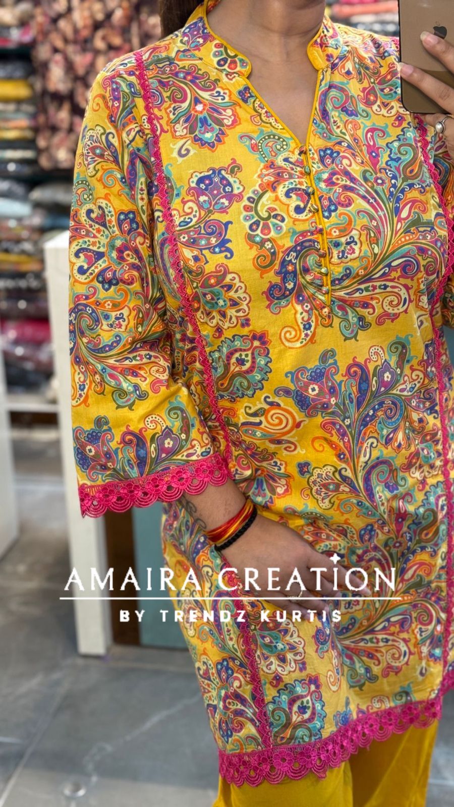 Premium Cotton Yellow Afghani Cord Set