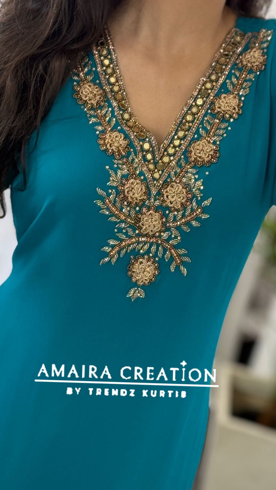 Premium Georgette Hand Work Plazo Set