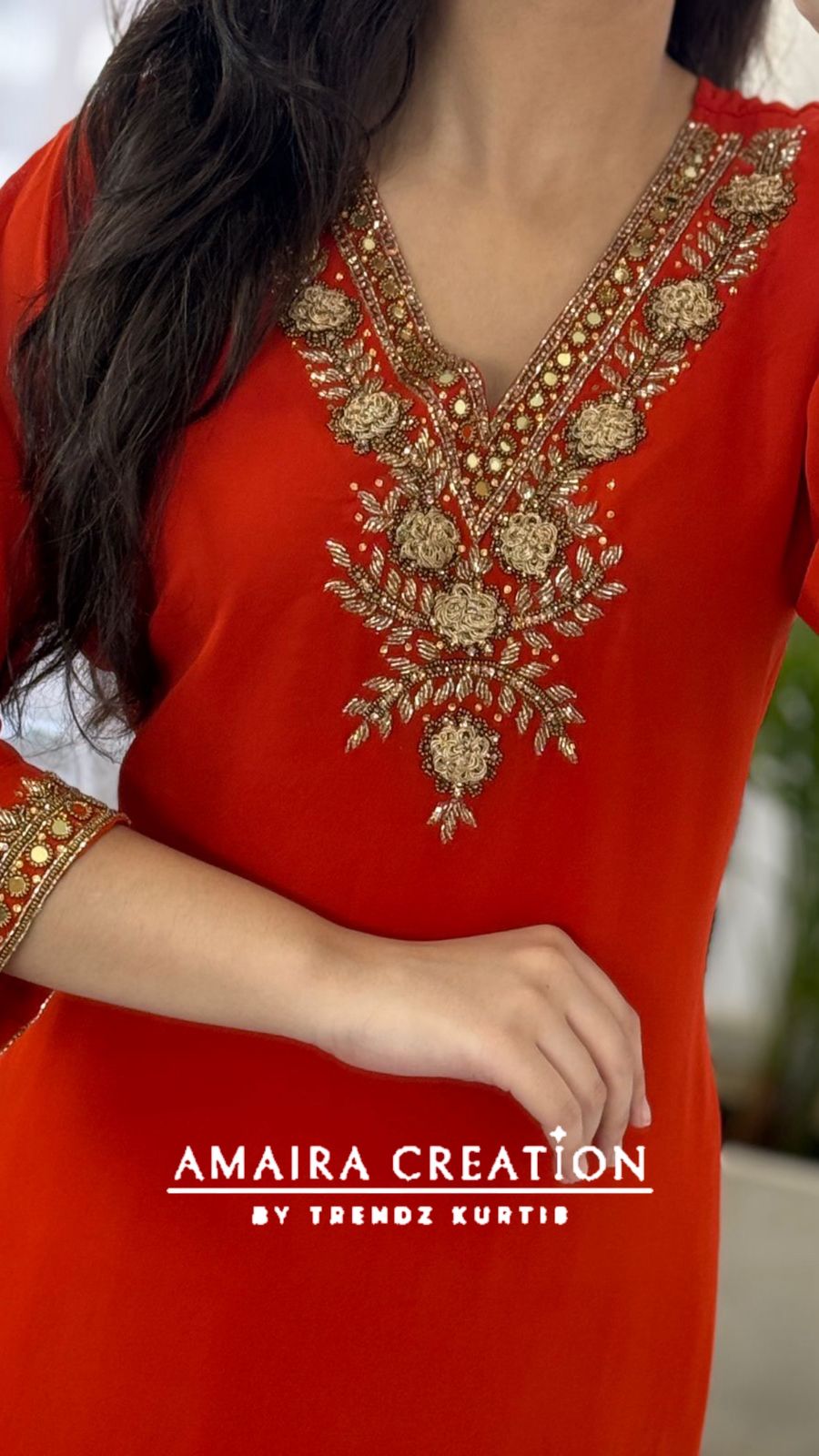 Premium Georgette Hand Work Plazo Set