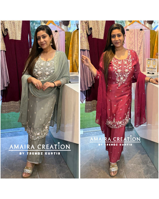 Premium Chinnon Divider Set With Cut Dana And Sequence Work
