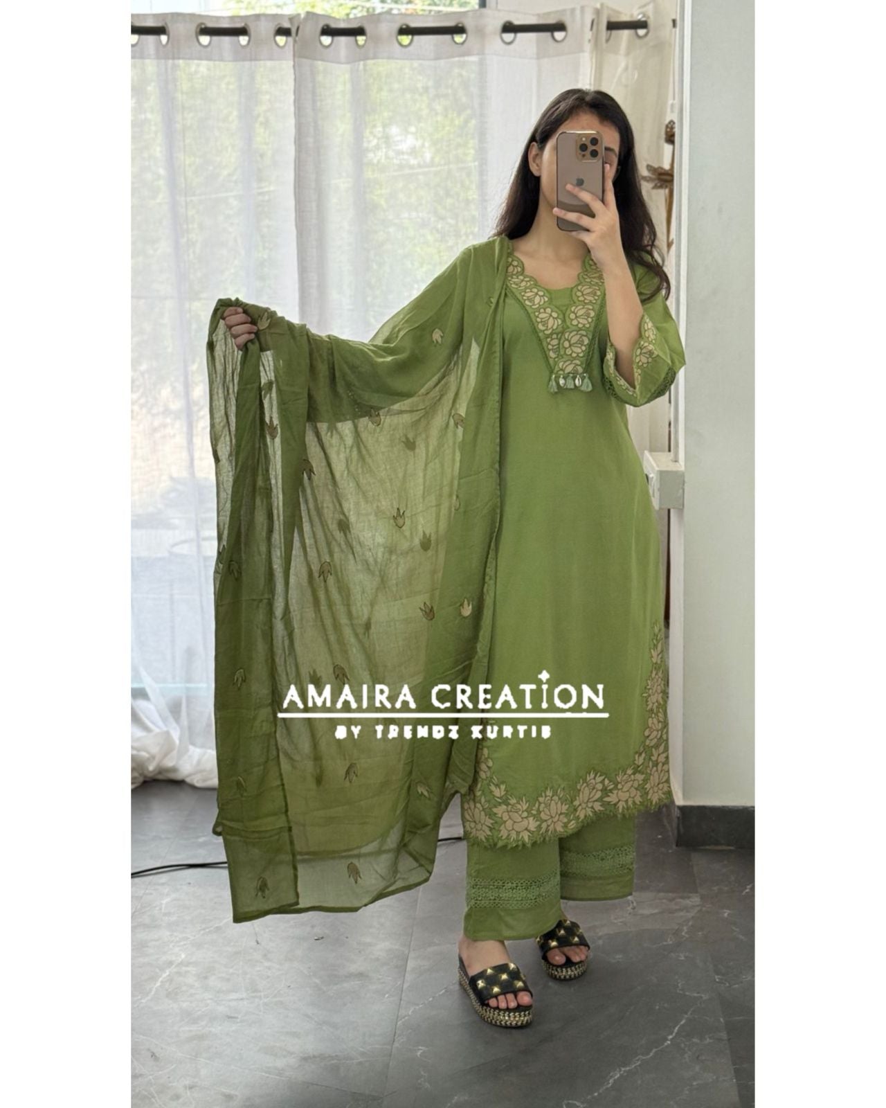 Premium Cotton Rust Cut Work Pakistani Set