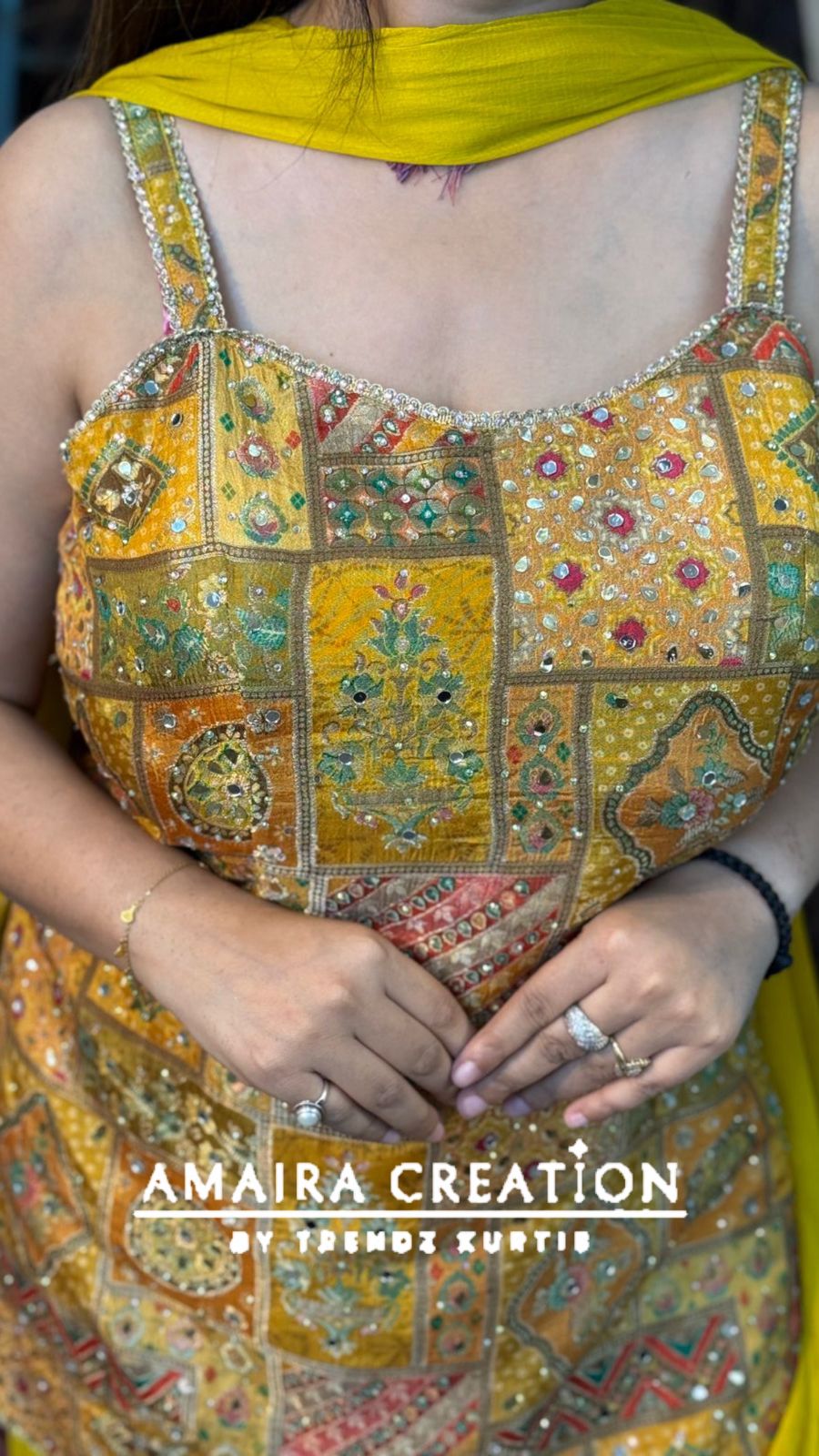 Premium Brocade Banarasi Sharara Set( 9 inches sleeves available)
