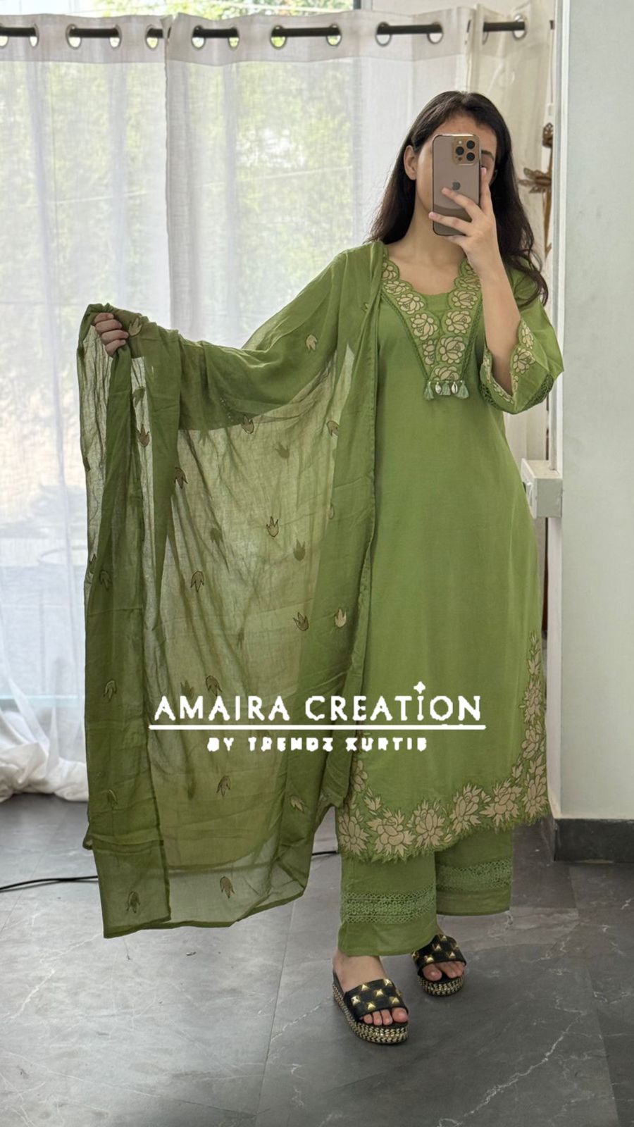Premium Cotton Rust Cut Work Pakistani Set