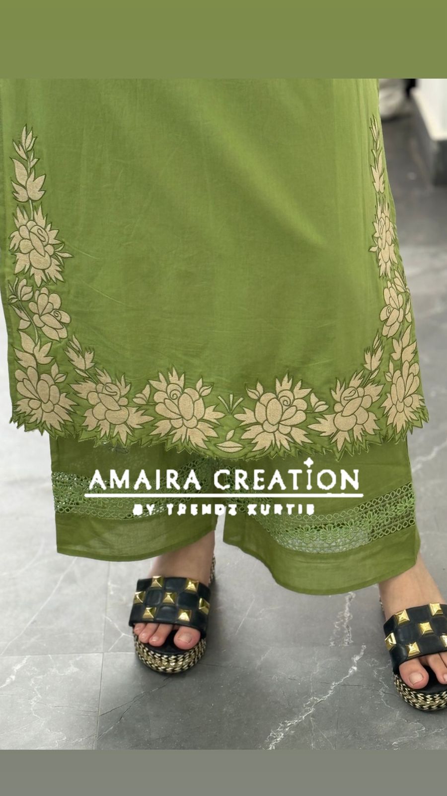 Premium Cotton Rust Cut Work Pakistani Set