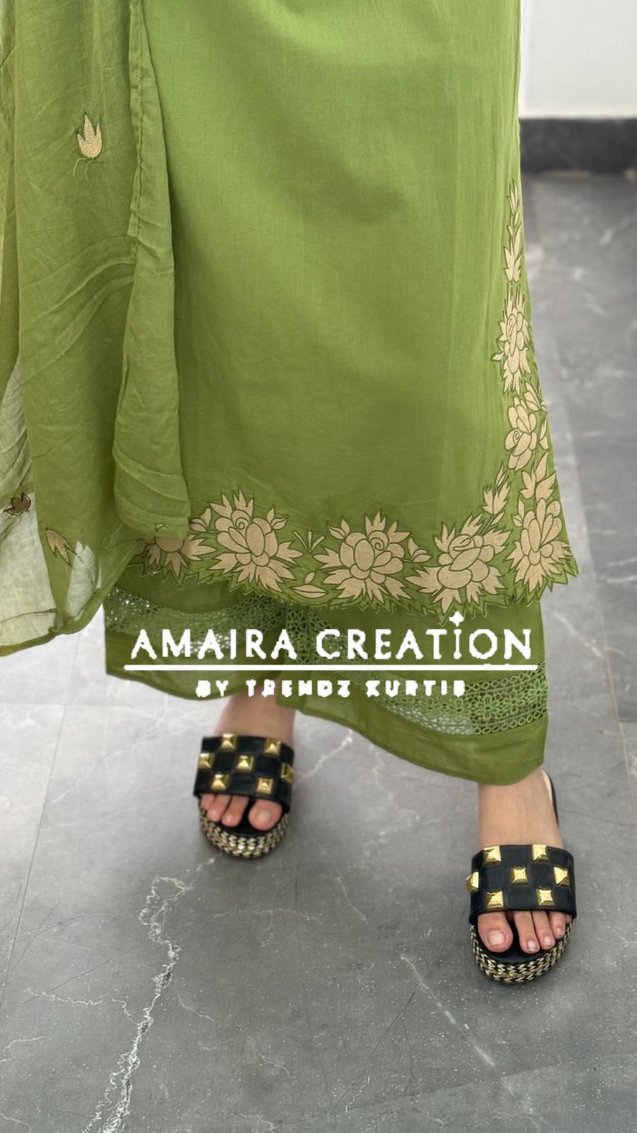 Premium Cotton Rust Cut Work Pakistani Set