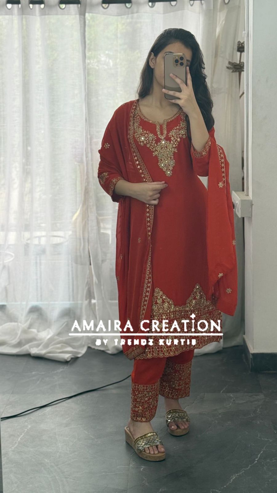 Premium Georgette Hand Work Pant Set