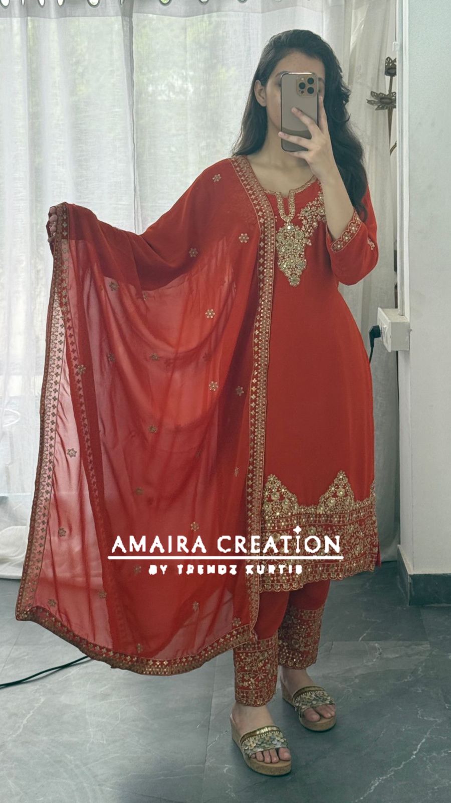 Premium Georgette Hand Work Pant Set