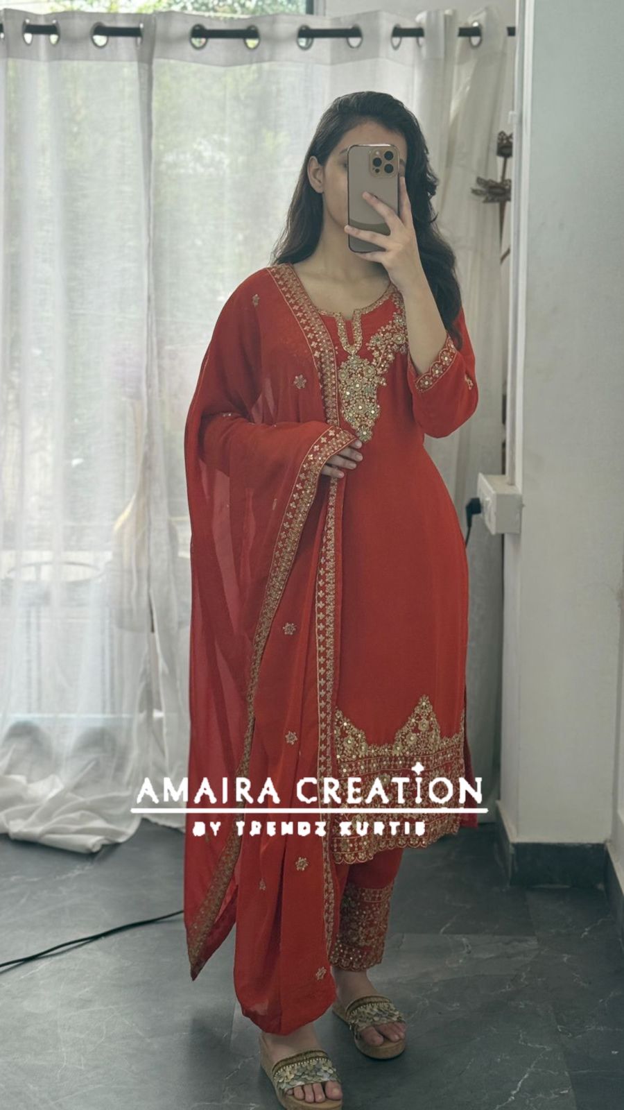 Premium Georgette Hand Work Pant Set