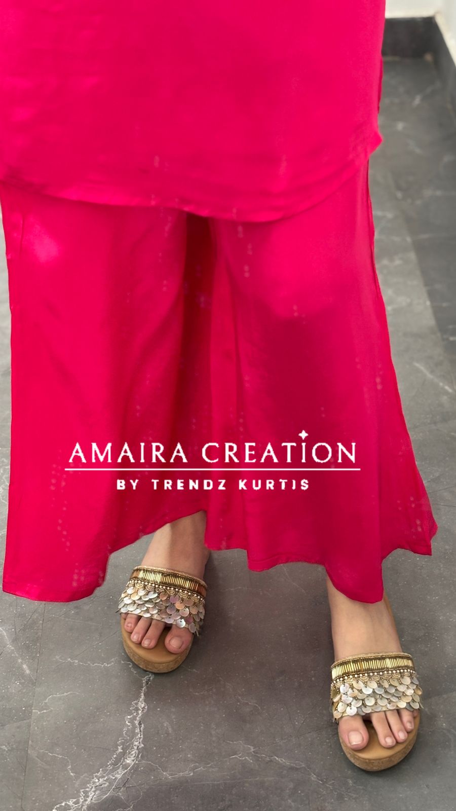 Premium Crepe Original Mirror Work Set With Scaling Organza  Dupatta