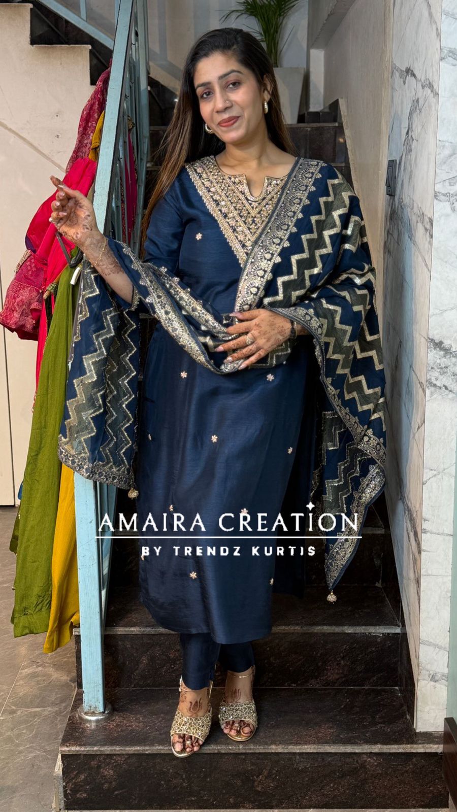 Premium Dola Silk With Beautiful Hand Work Jacquard Dupatta
