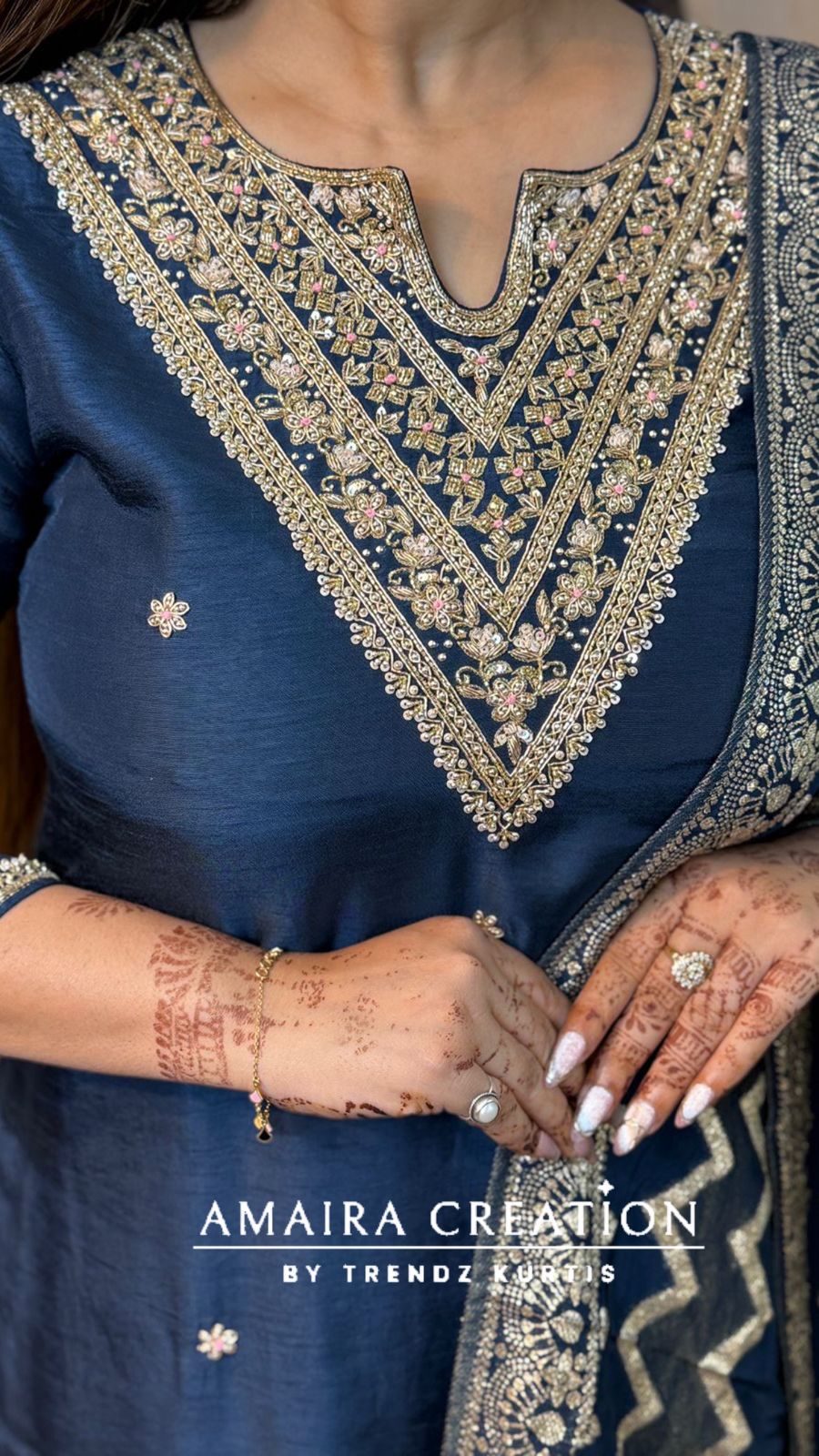 Premium Dola Silk With Beautiful Hand Work Jacquard Dupatta