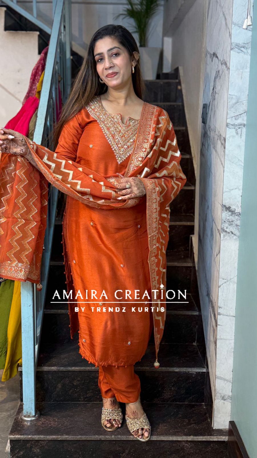 Premium Dola Silk With Beautiful Hand Work Jacquard Dupatta
