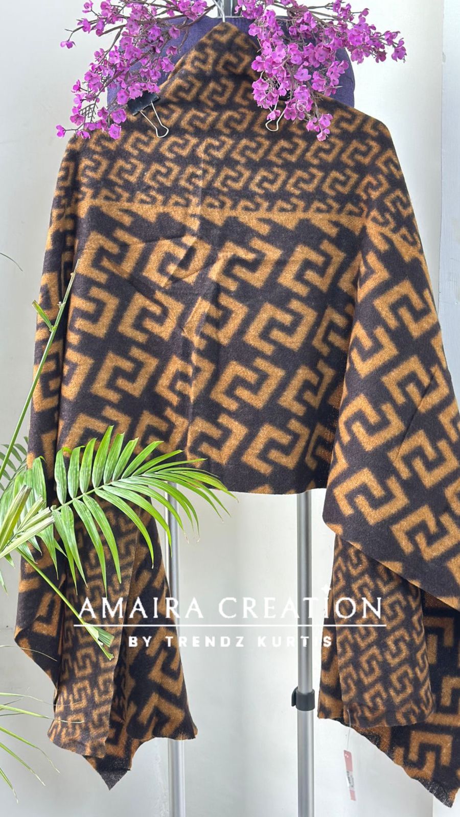 Premium Wool Fendi Print Stole