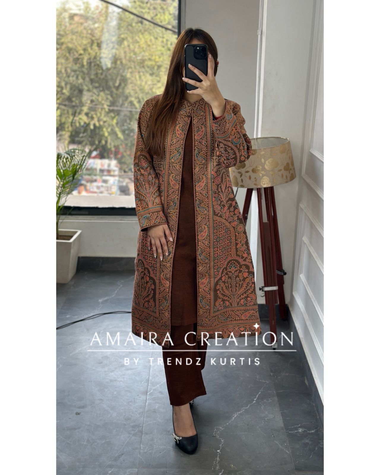 Premium Woolen Three Piece Jacket Set