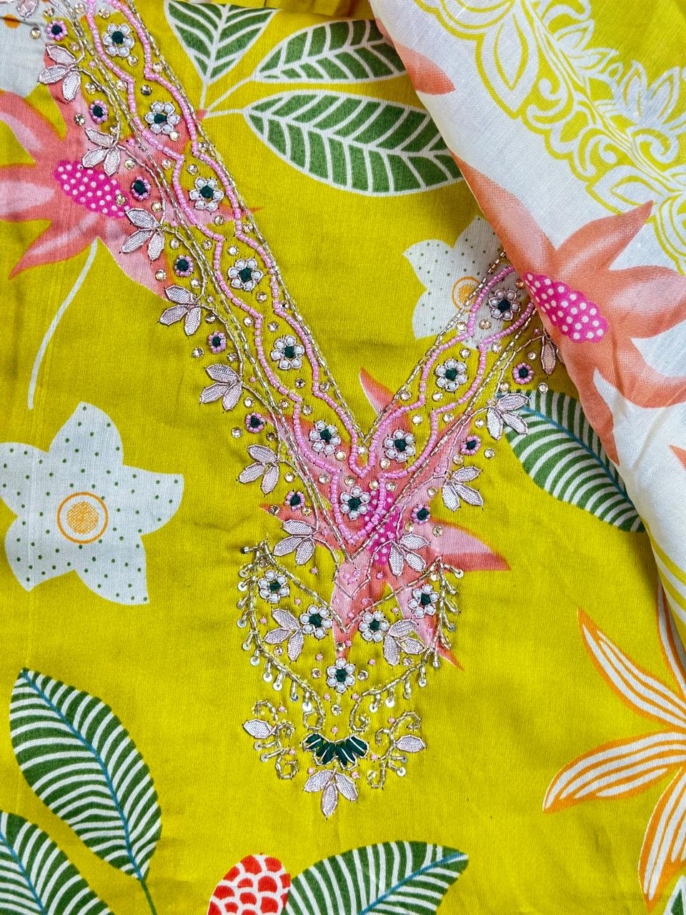 Cotton Unstitch Suit