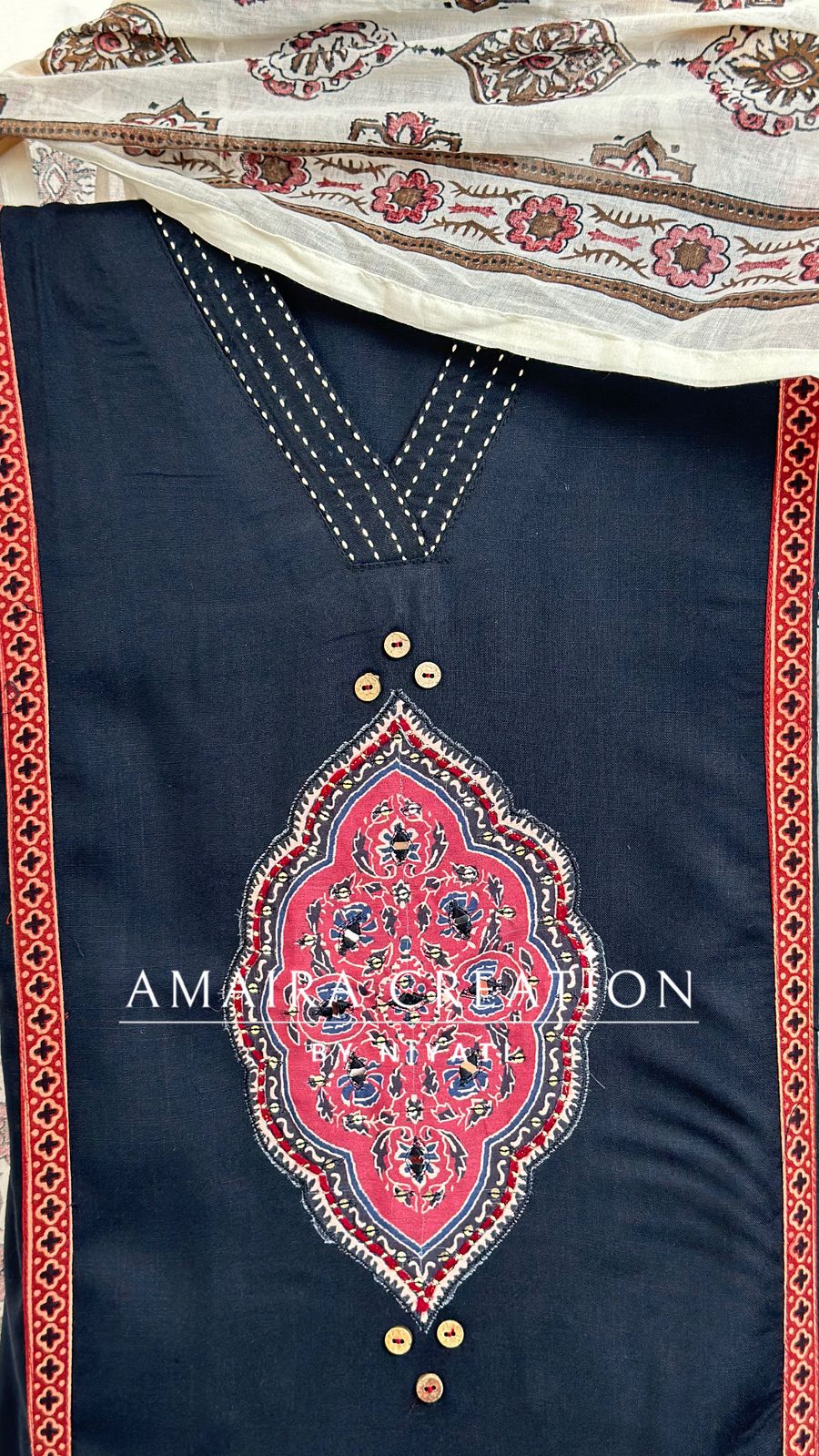 Reyon Cotton Fabric Unstitch Suit