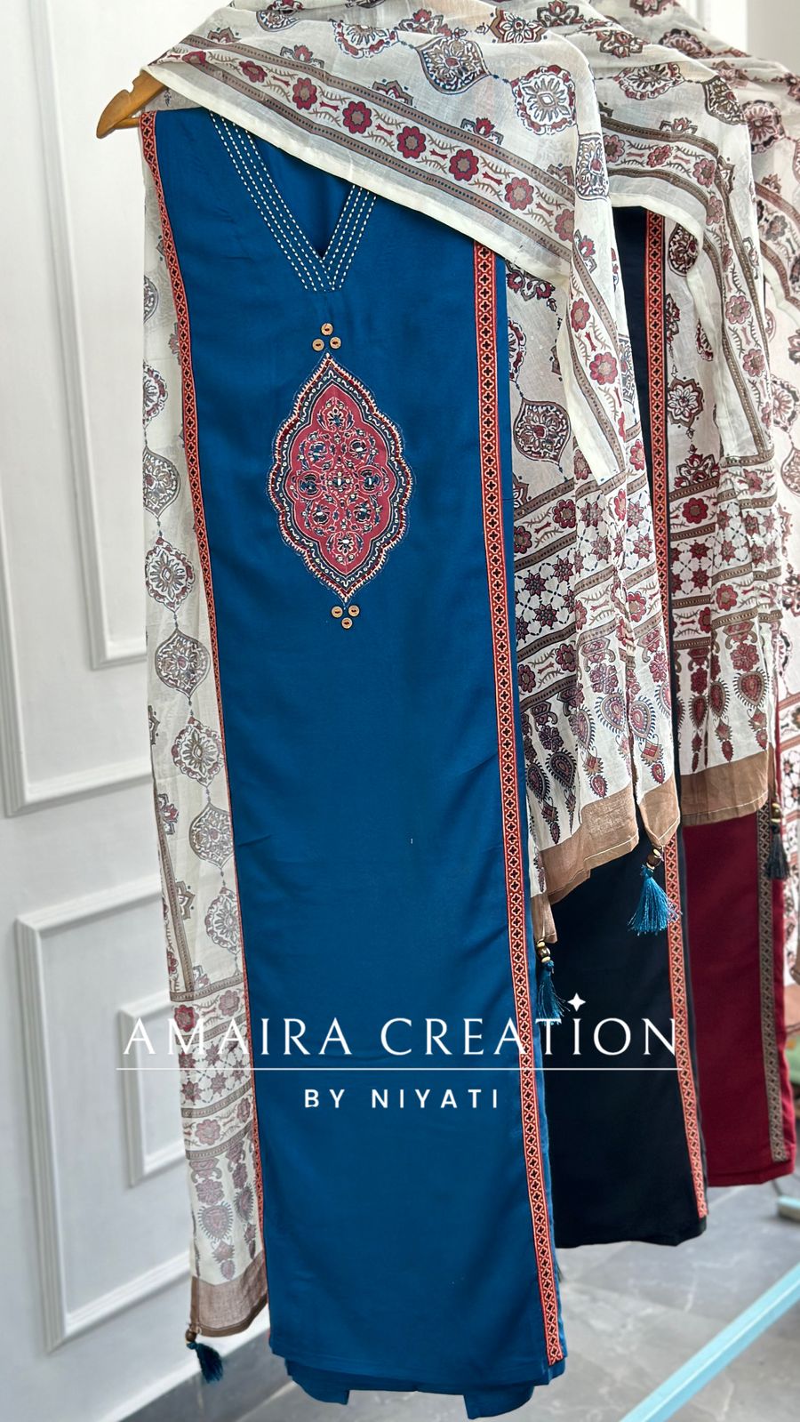Reyon Cotton Fabric Unstitch Suit