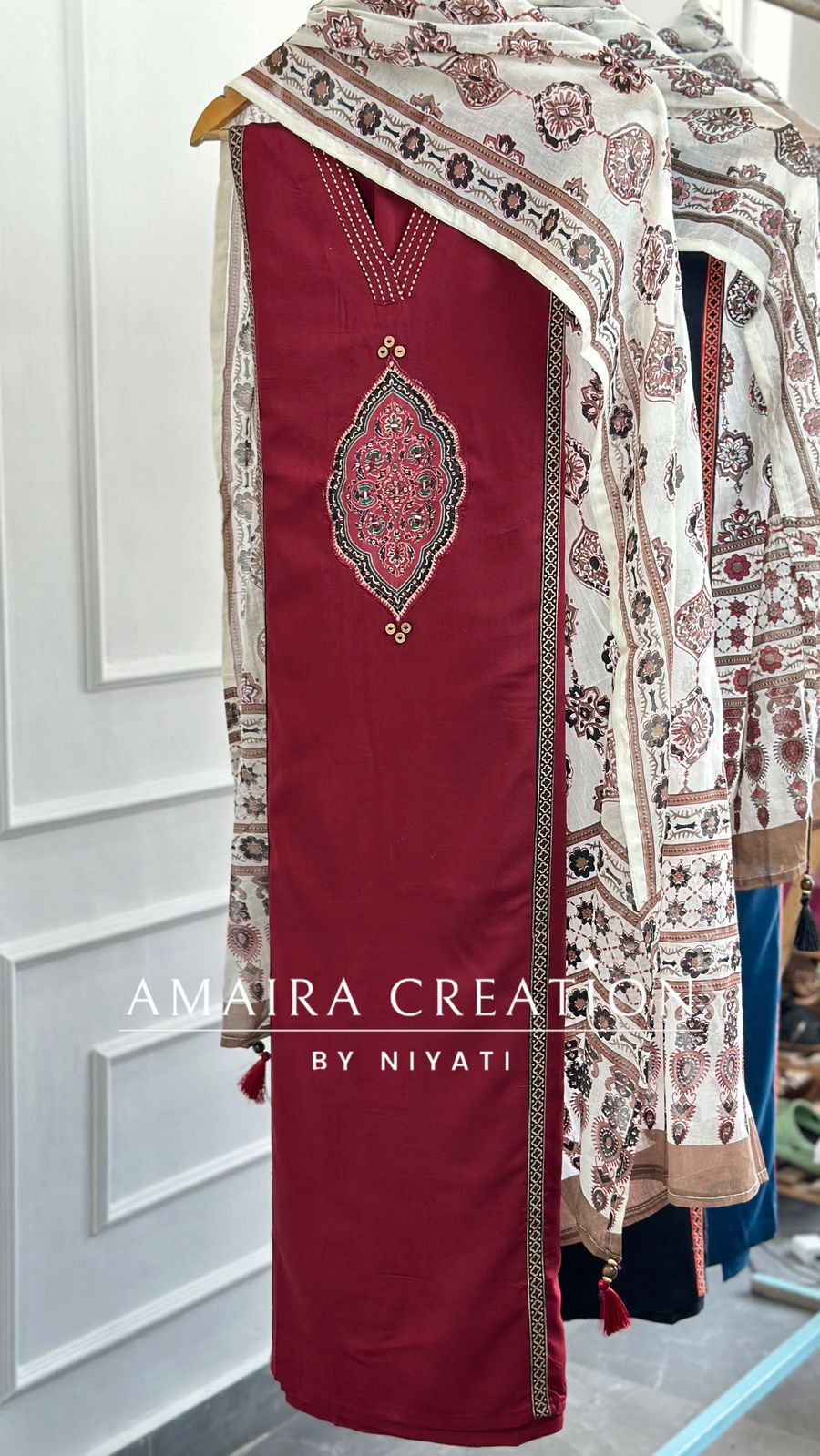 Reyon Cotton Fabric Unstitch Suit