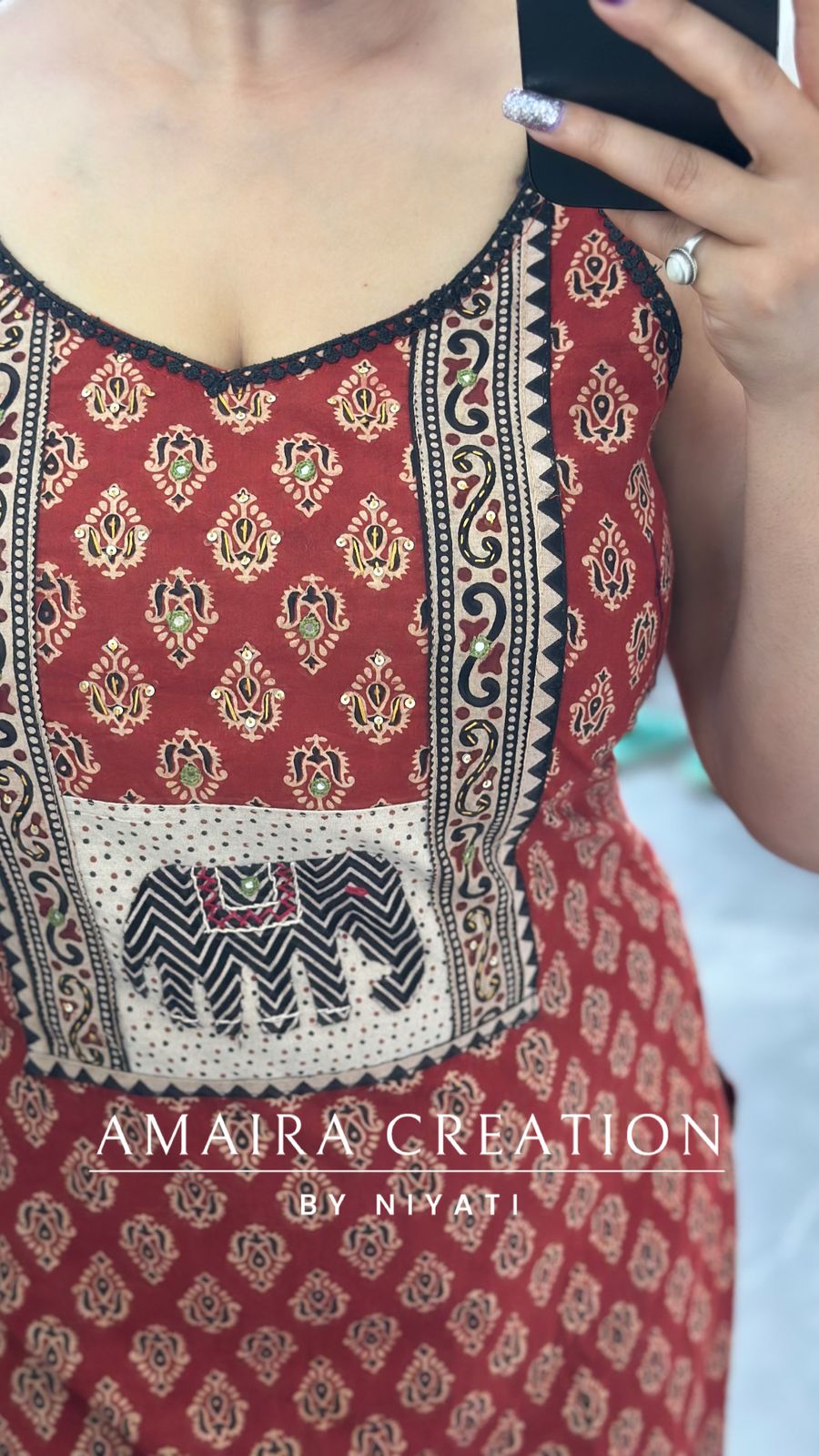 Rajasthani Print Designer Unstitch Suit