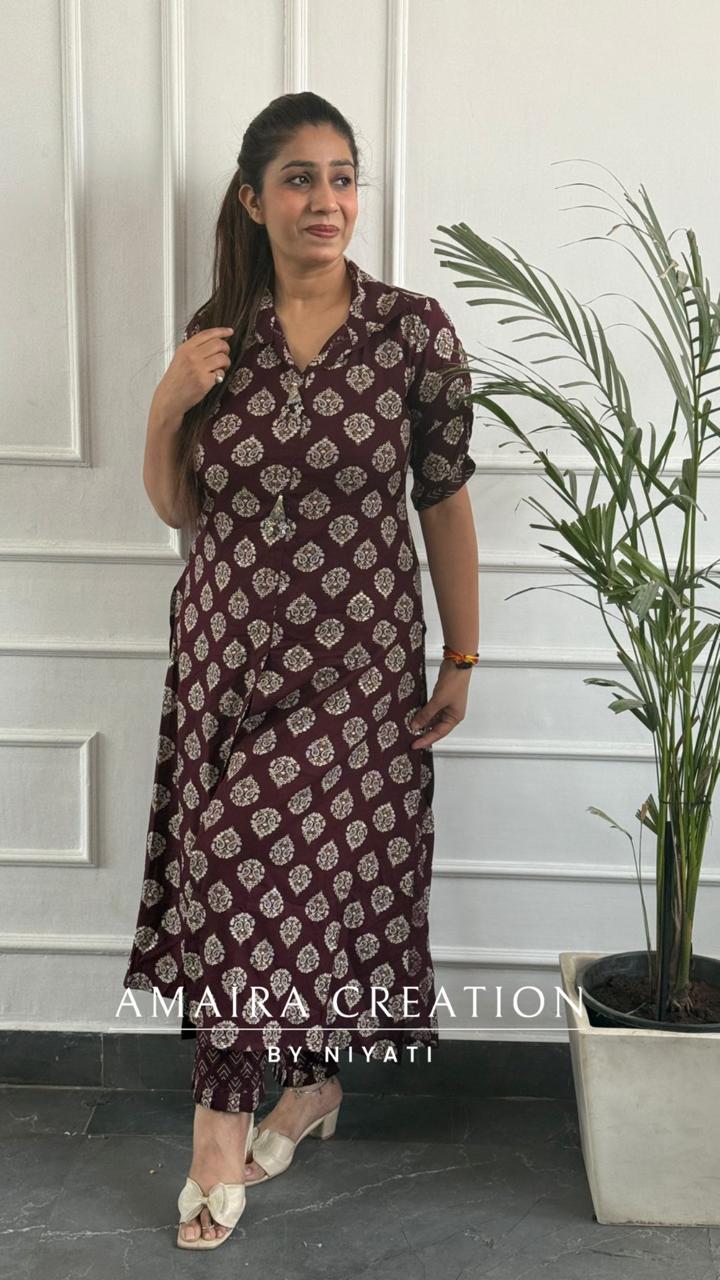 Premium Reyon Fabric Indo-Western Set