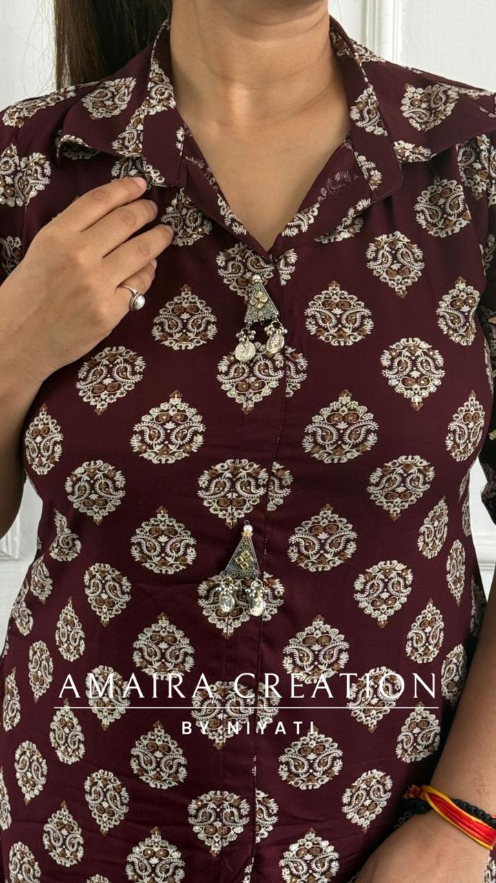 Premium Reyon Fabric Indo-Western Set
