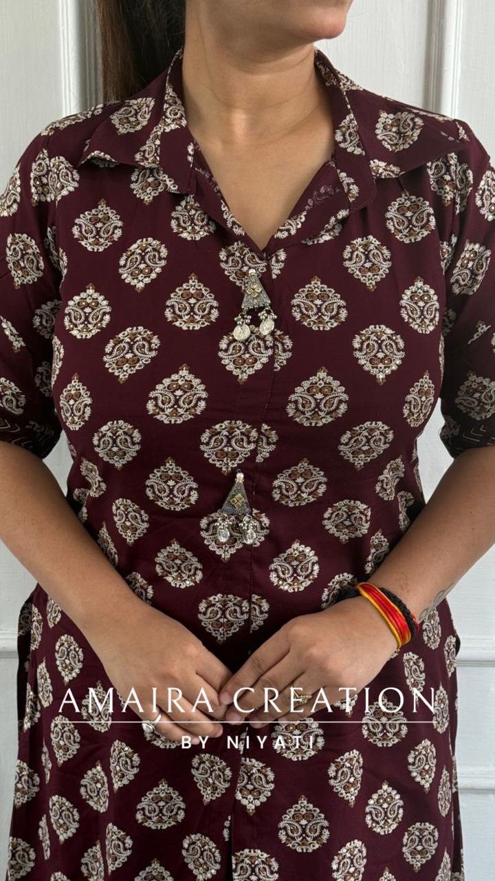 Premium Reyon Fabric Indo-Western Set
