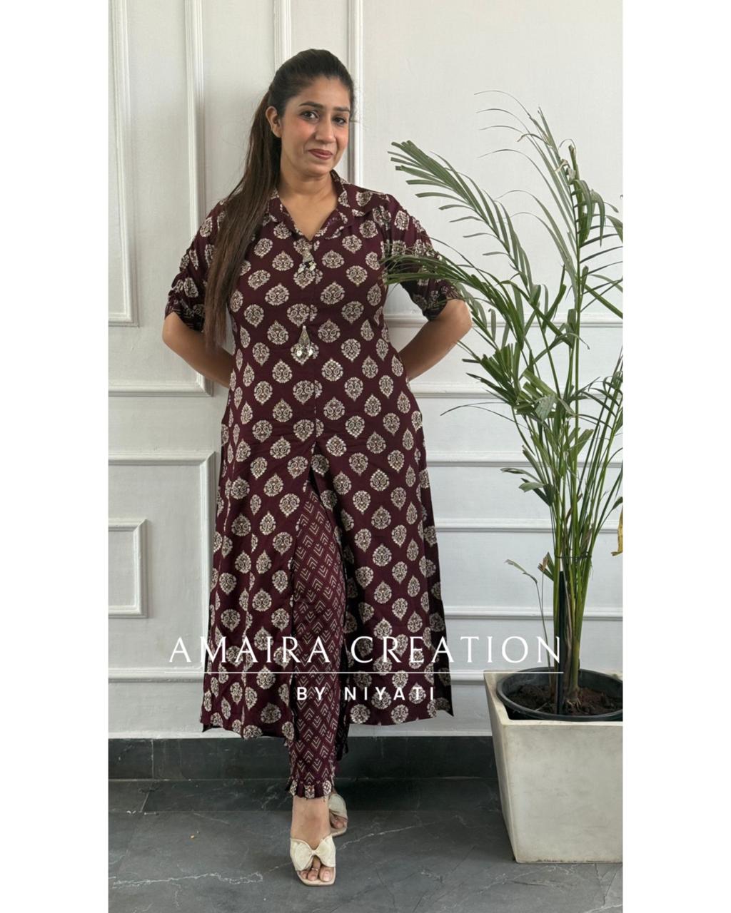 Premium Reyon Fabric Indo-Western Set