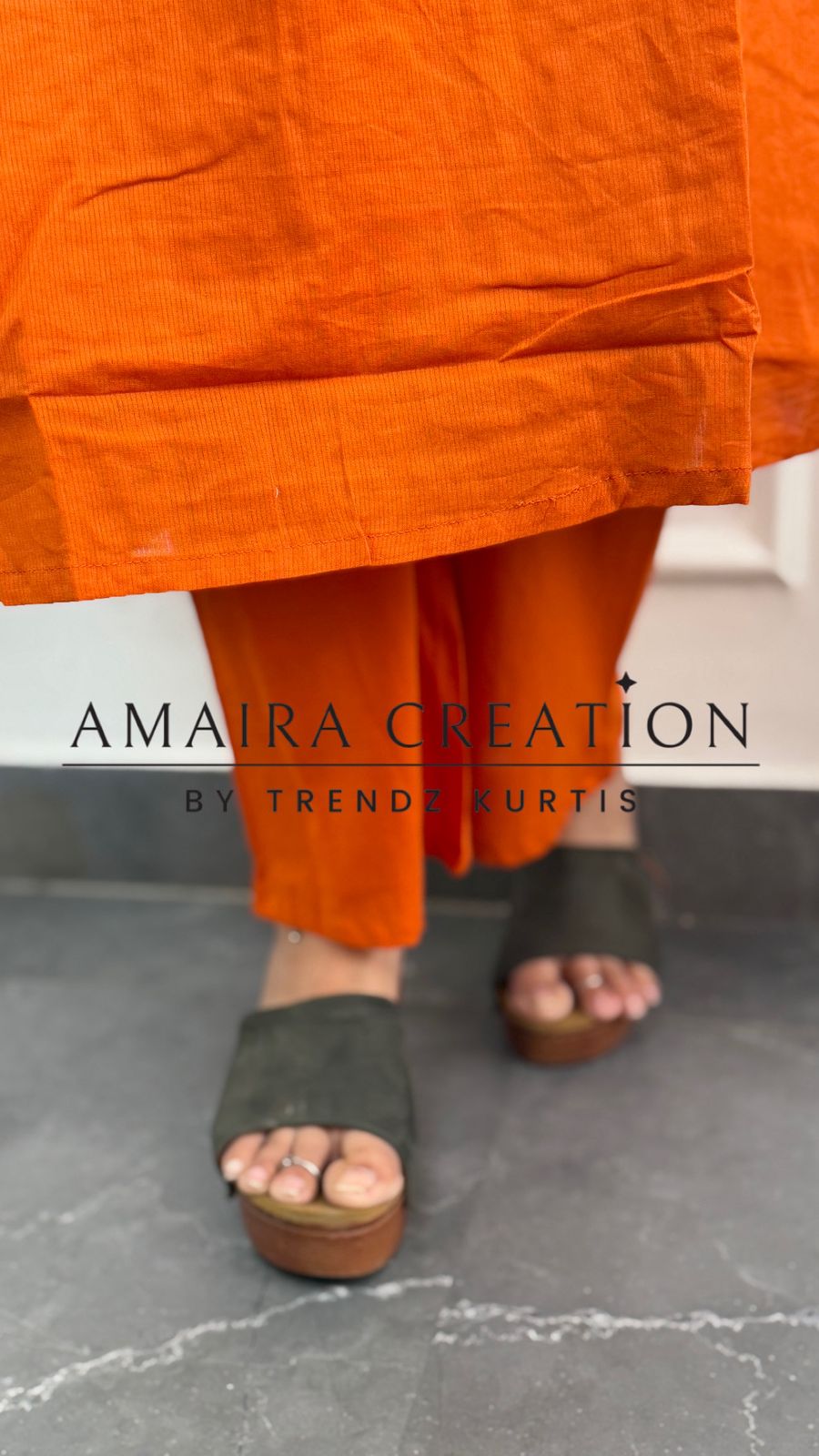 Beautiful Cotton Thread Embroidered Pant Set