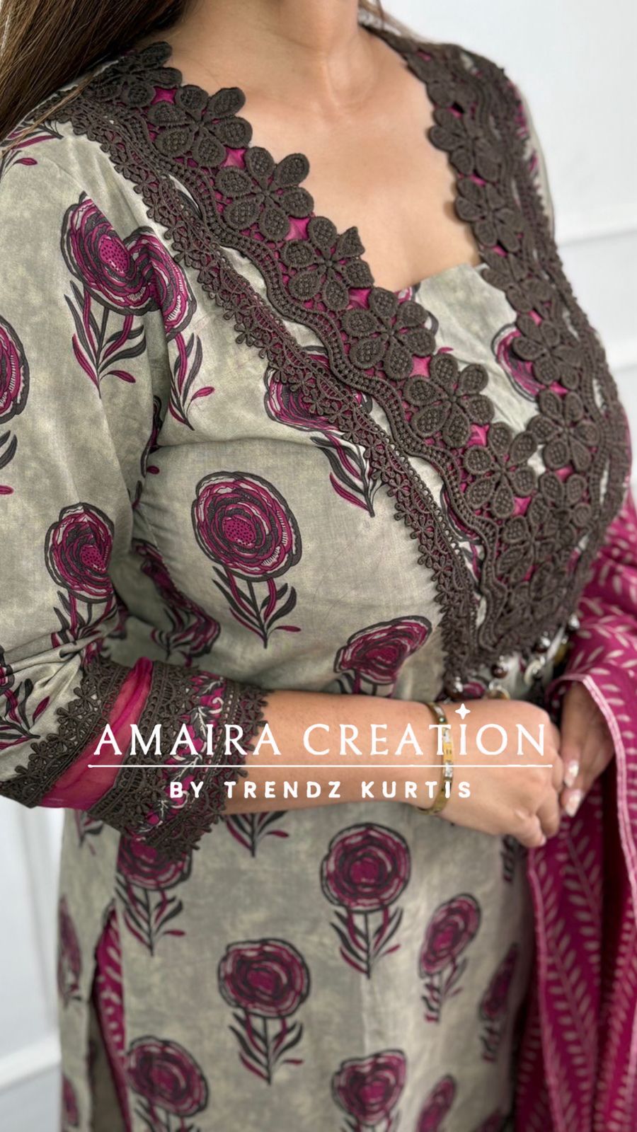 Purple Cotton Pakistani Suit