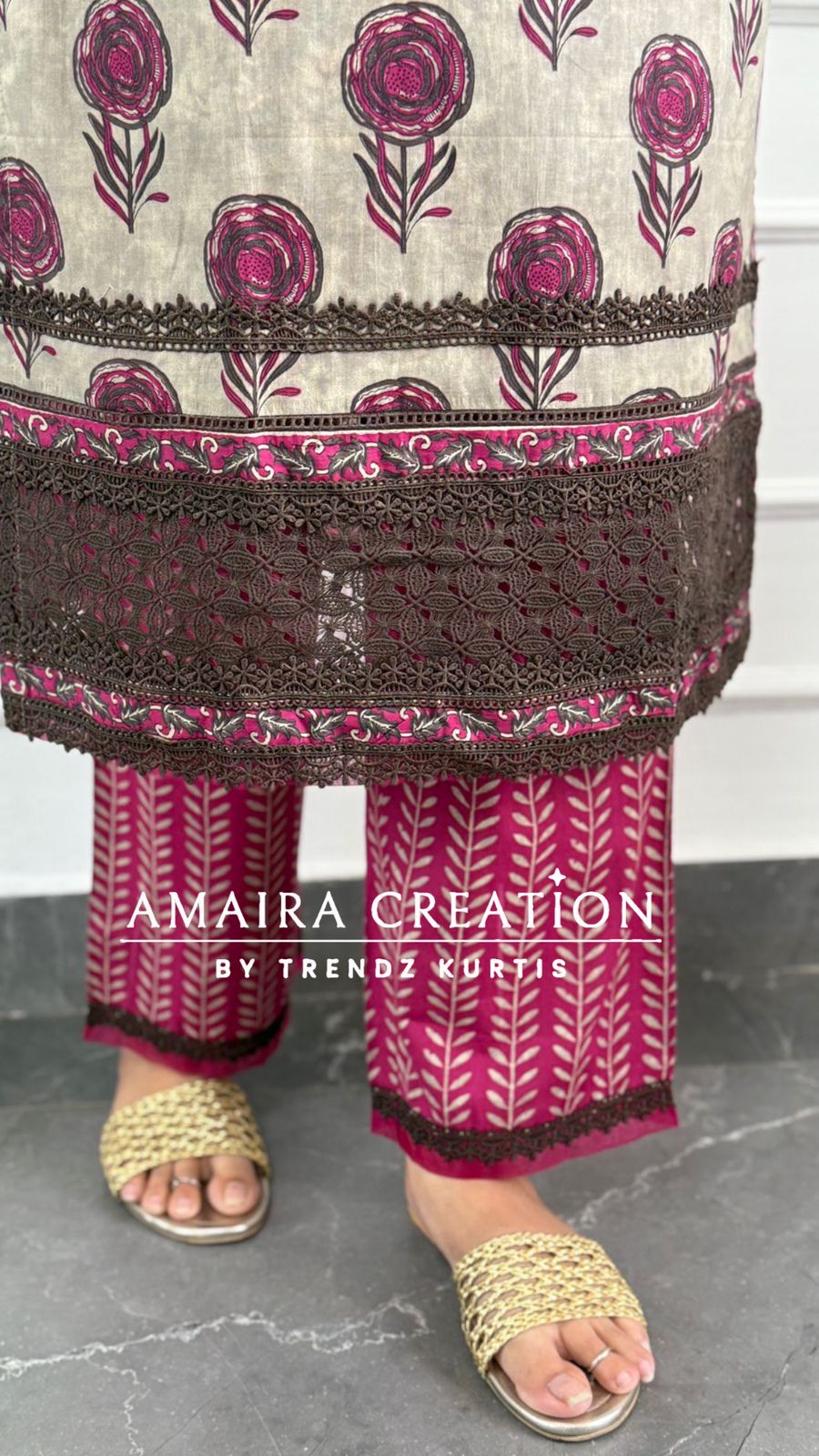 Purple Cotton Pakistani Suit