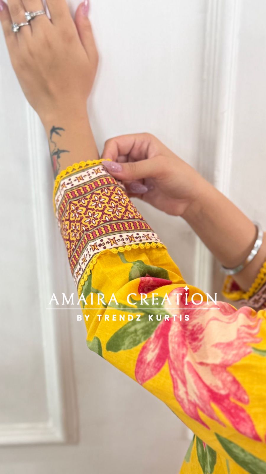 Floral Print Cotton A line set