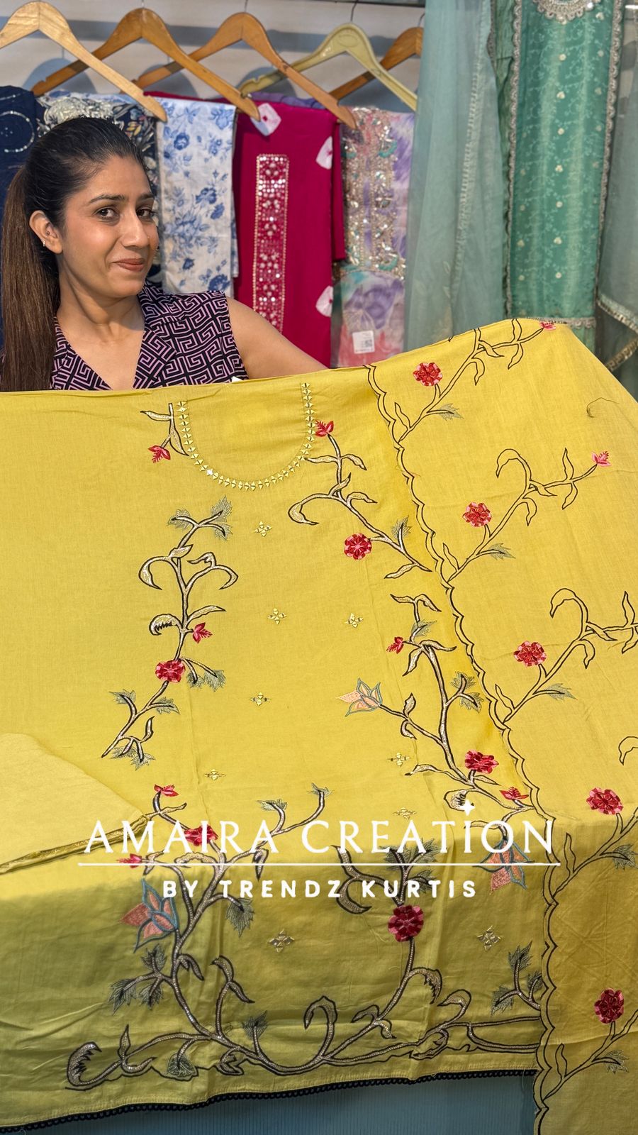 Premium cotton Unstitch Suit With Cotton Embroidered Dupatta