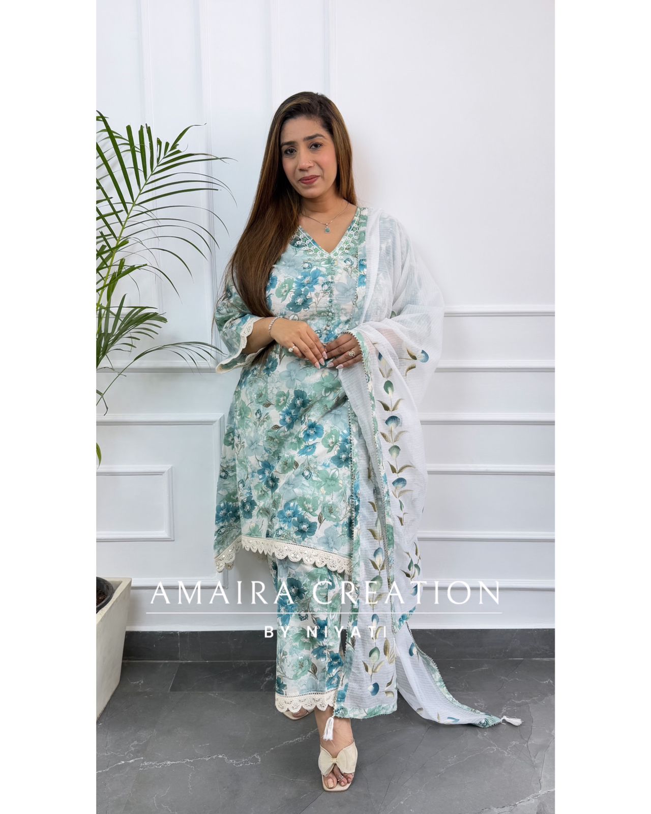 Floral Print C Cut Set