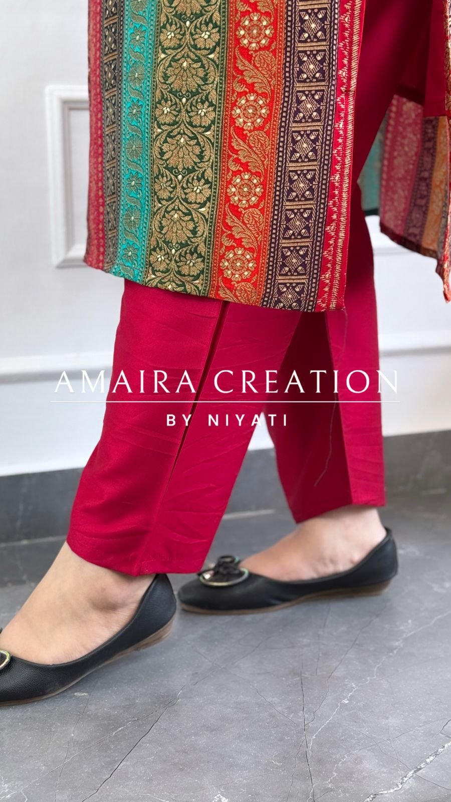 Multi Color Muslin Fabric Pant Set (Sleeves Available)
