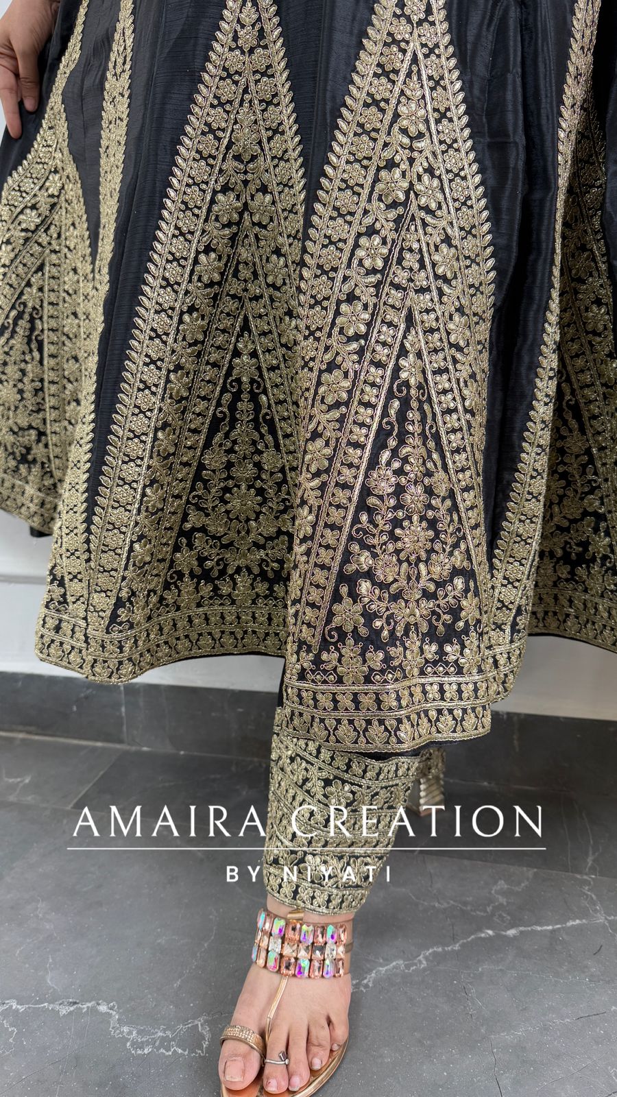 Beautiful Silk Anarkali Set