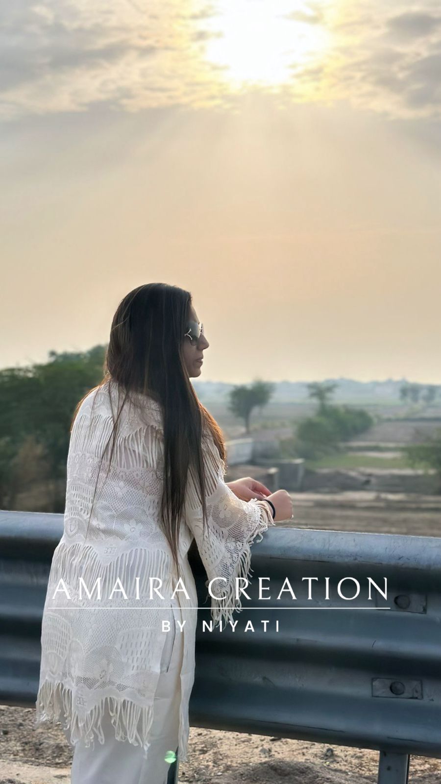 Cotton Off White Croatia Lace Cord Set