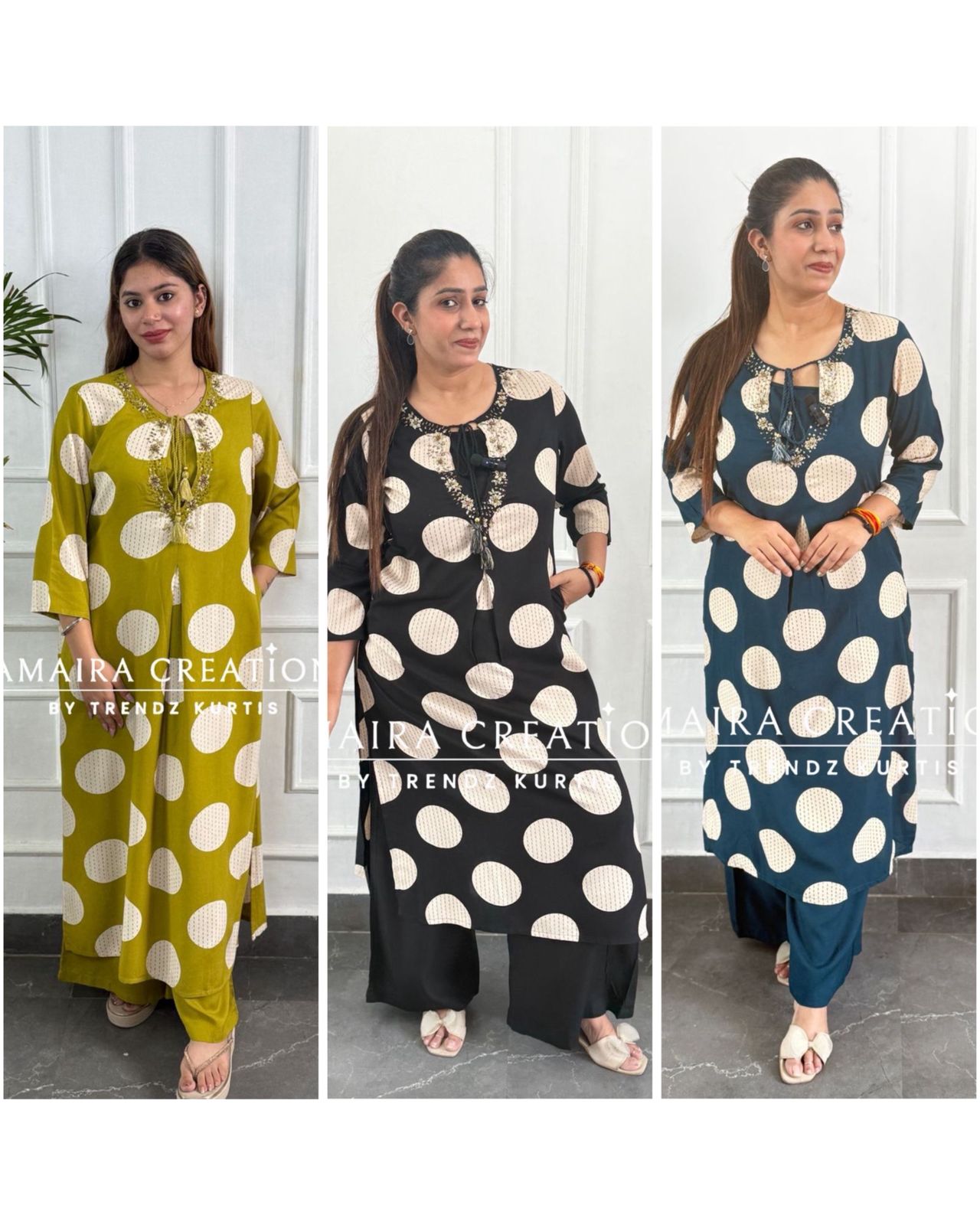 Polka Dot Three Piece Cord Set