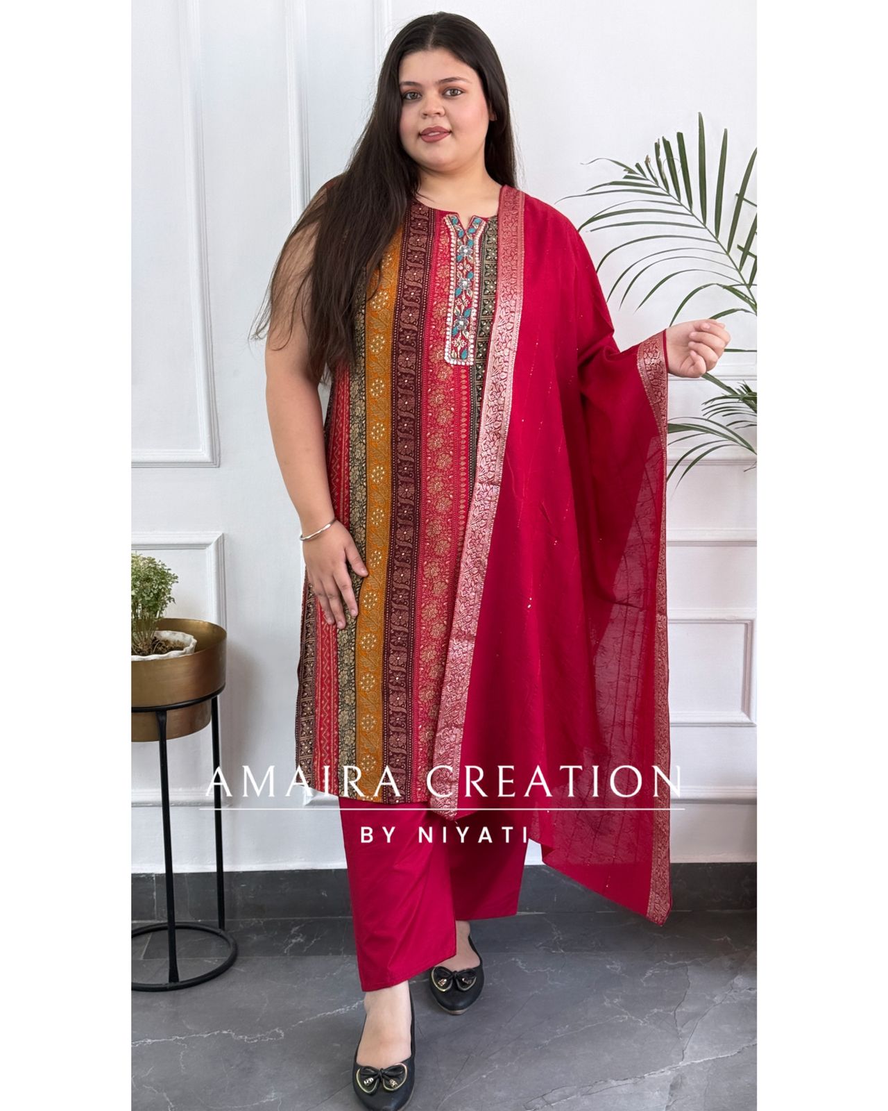 Multi Color Muslin Fabric Pant Set (Sleeves Available)