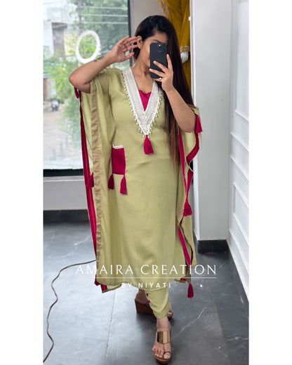 Chinon Fabric Kaftan Set