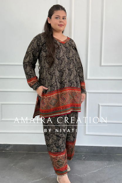 Paisley print Cord Set