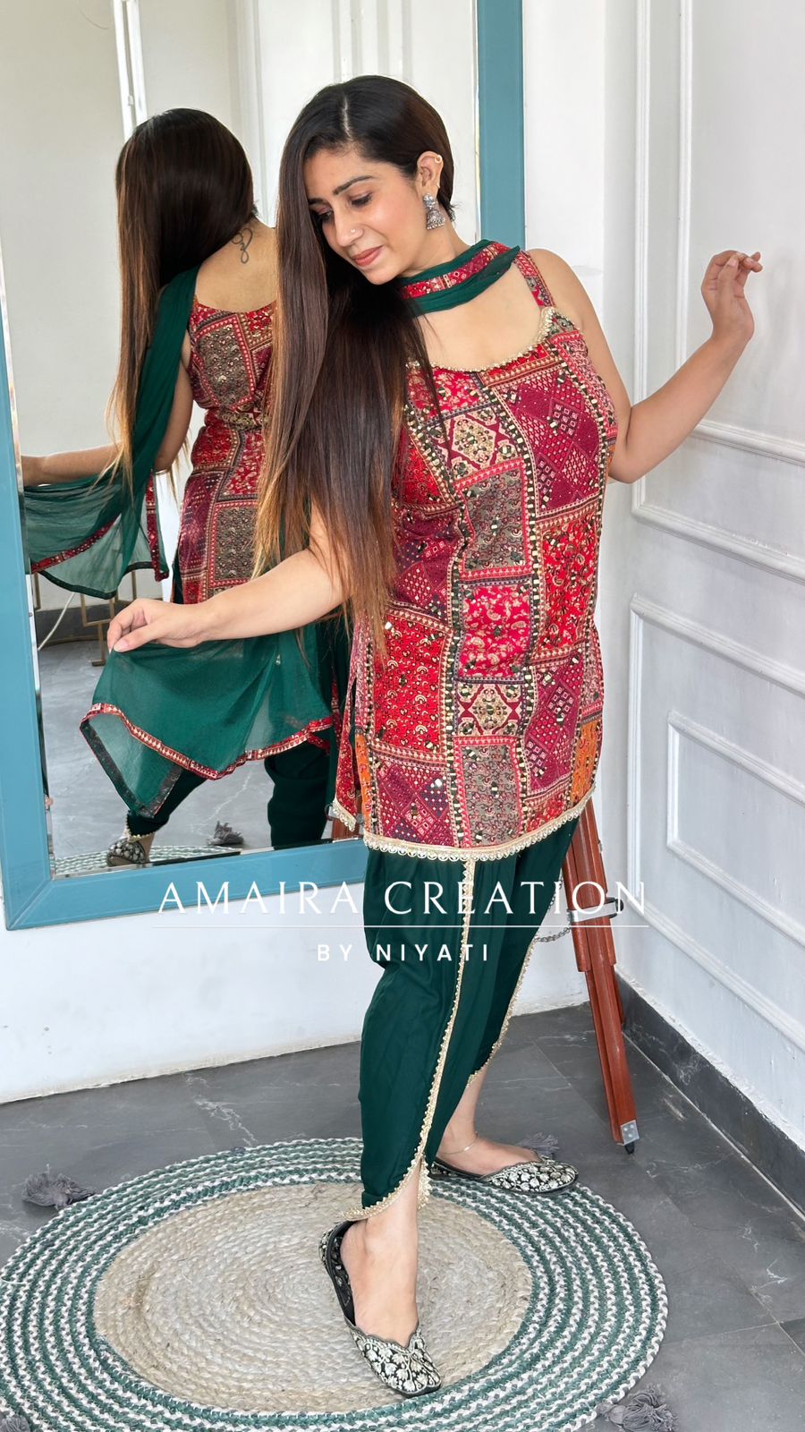 Multi Color Dhoti Set(Sleeves Available)