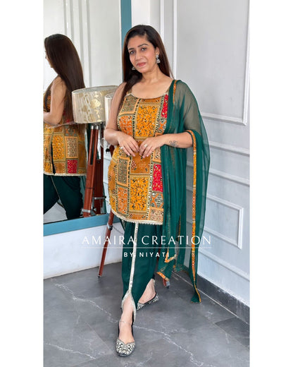 Multi Color Dhoti Set(Sleeves Available)