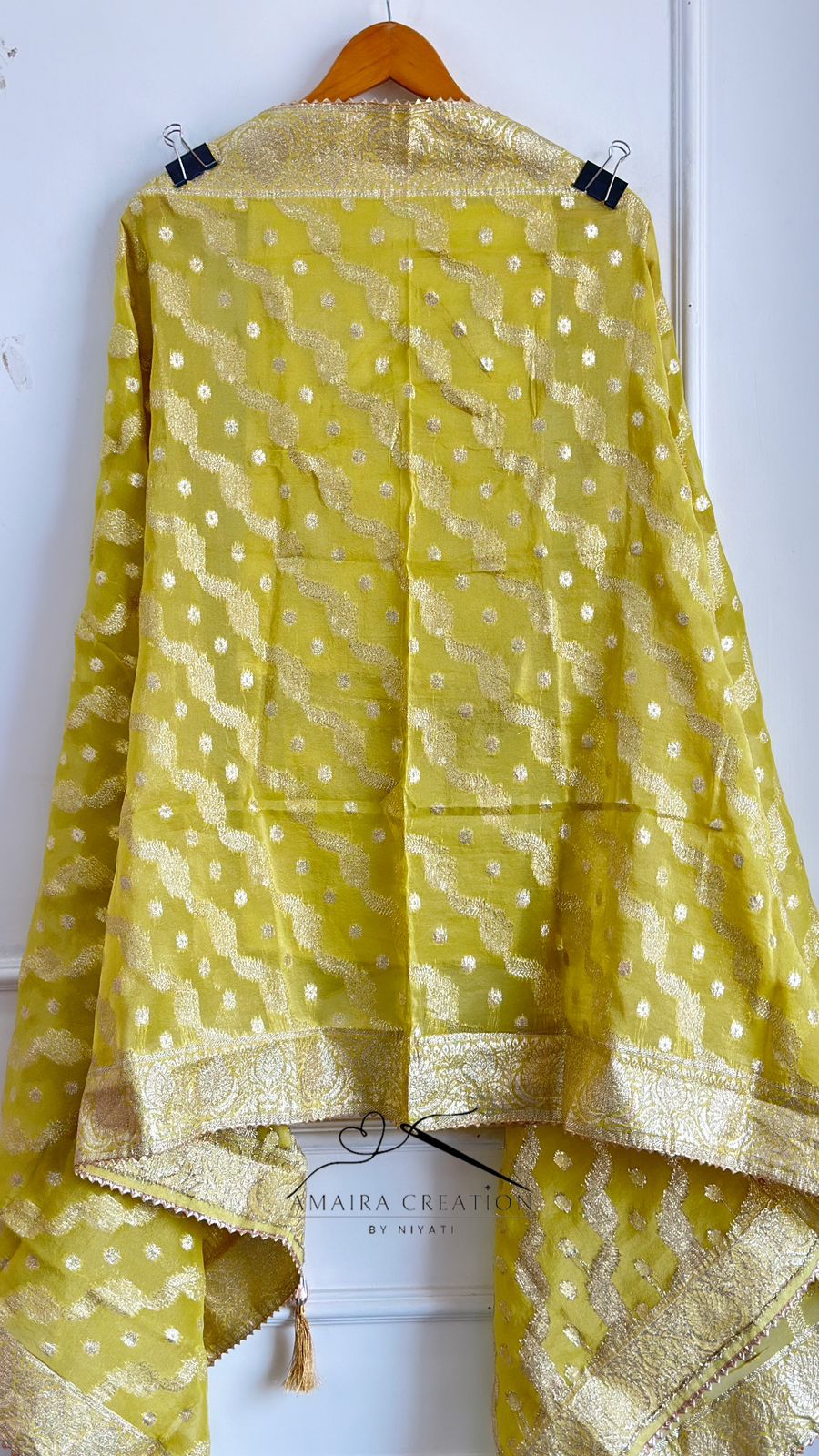 Glass Tissue Fabric Banarsi Unstitch suit