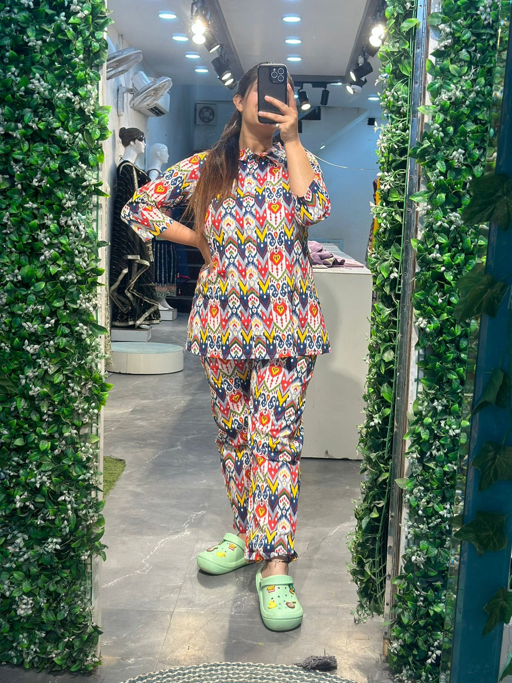 Printed Cotton Cord Set